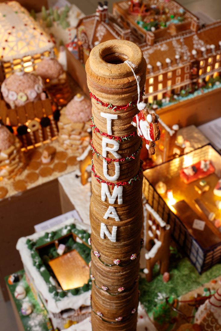 CDA recreates the Truman Brewery for the Gingerbread City 2024 - Chris Dyson Architects
